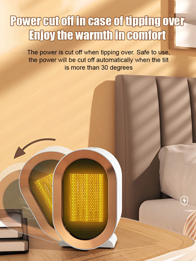One-second heat energy-saving lightless low-noise constant temperature fan