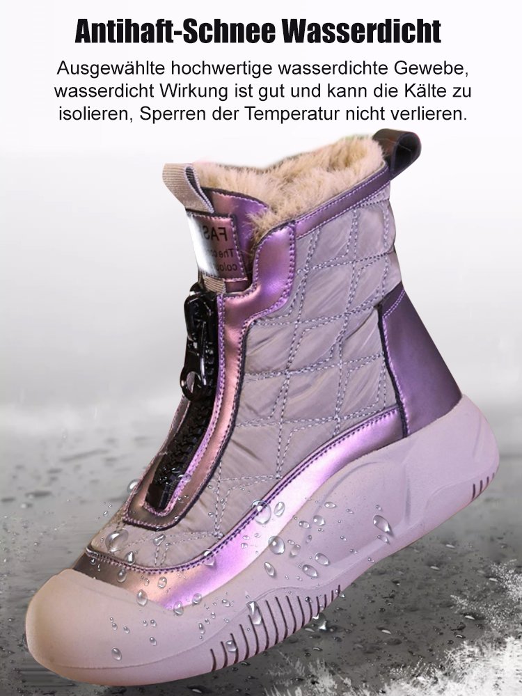 Gepolsterte Stiefel aus verdicktem Leder