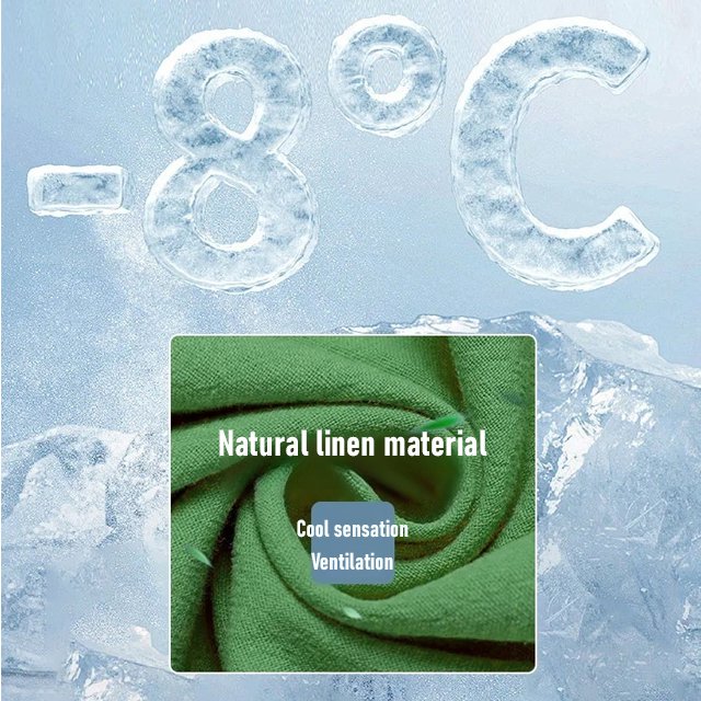 Cotton Linen Casual Solid Color Pocketed Round Neck Long Jumpsuit