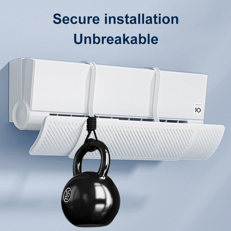 Retractable three-in-one air conditioner wind deflector