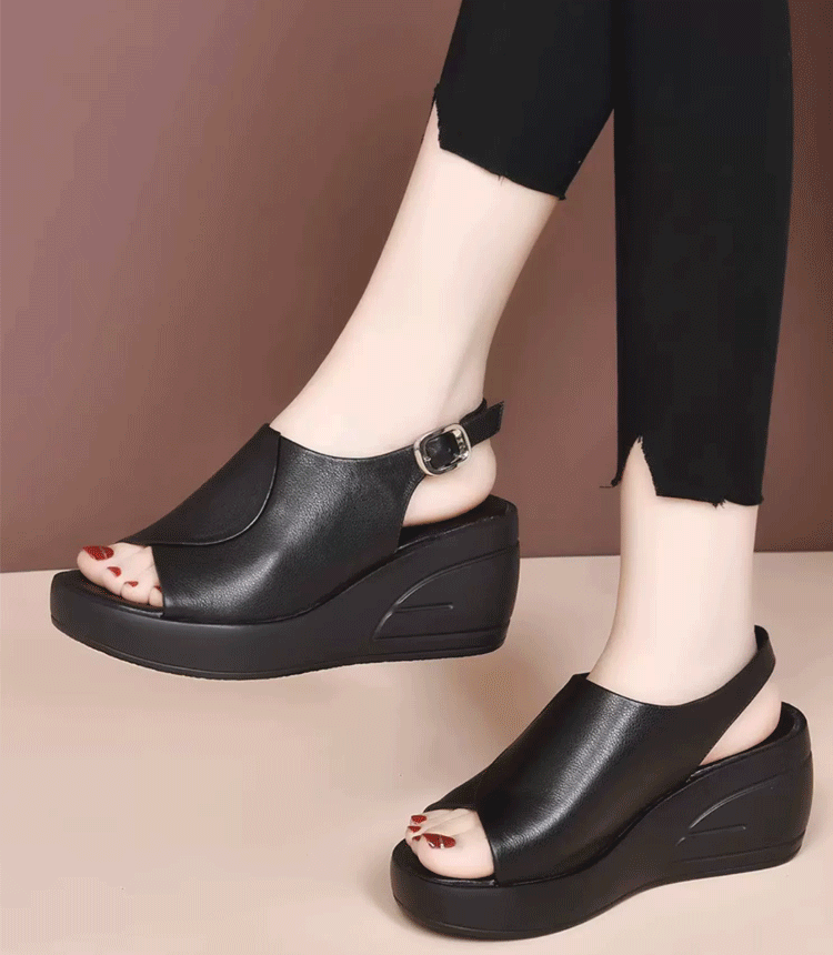 ウェッジソールサンダル