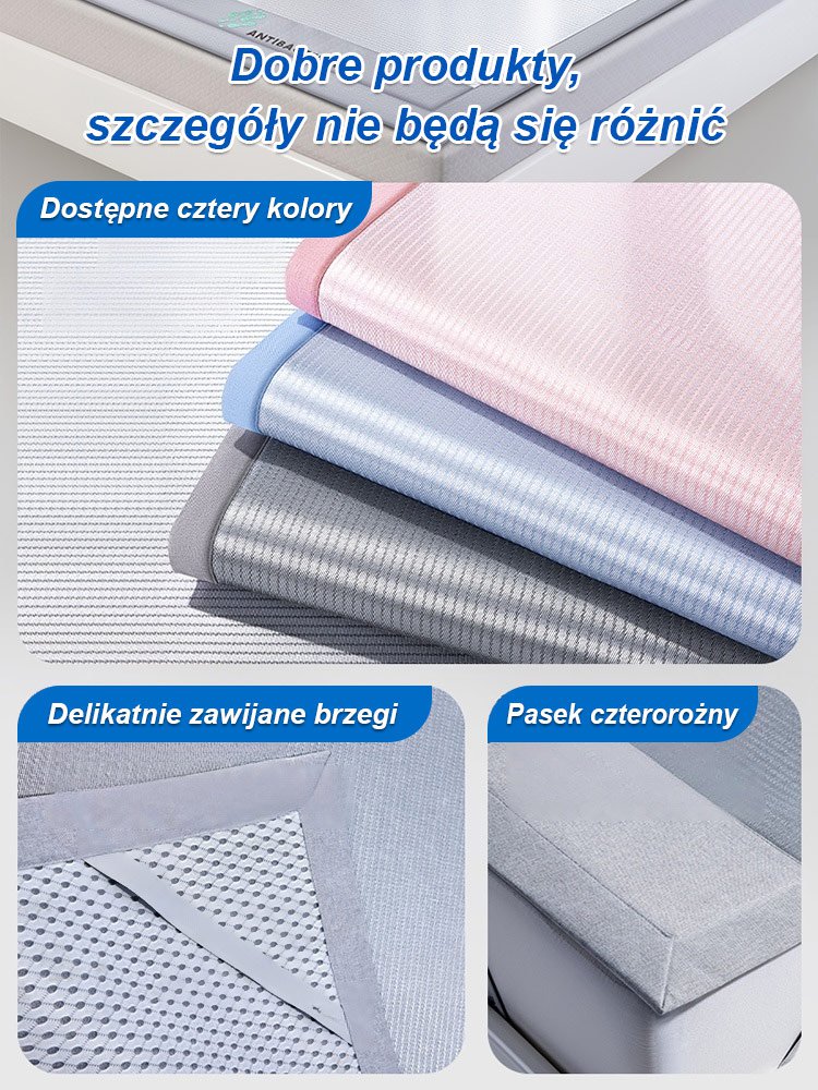 Trzyczęściowy zestaw chłodzący z antybakteryjnego jedwabiu