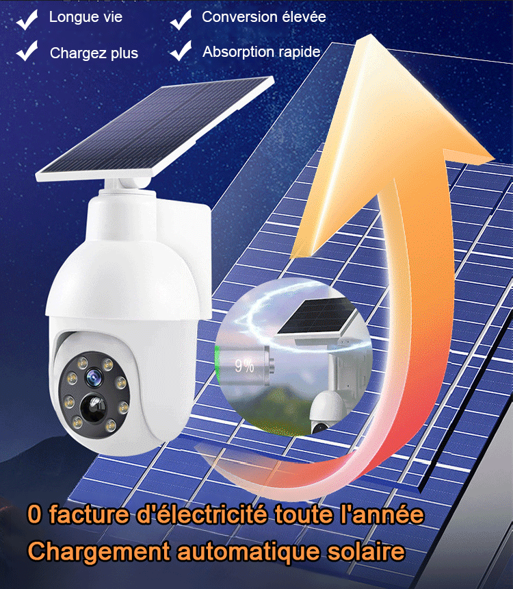 Caméra de surveillance simulée pour lampadaire