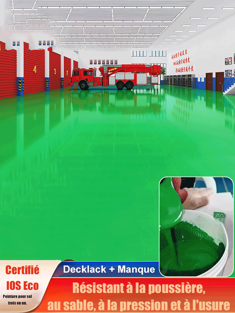 Peinture pour sol 3-en-1 non toxique et écologique
