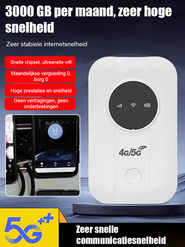 【Gratis internet in je zak】5G-router