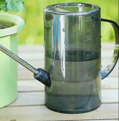 Durable stainless steel body of watering can