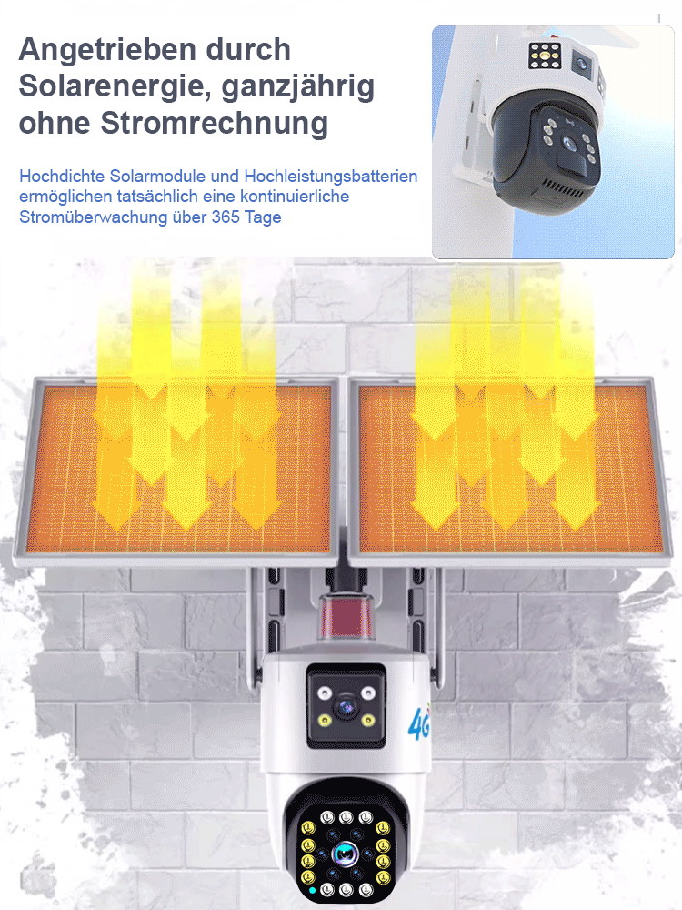 Dreiseiten-Scharfschütze-Solar-Dreiseitenkamera