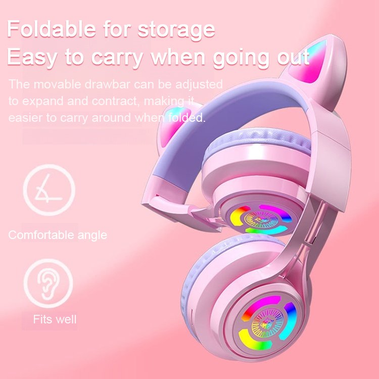 [King Gaming] Cat Ears Lighting Headphones