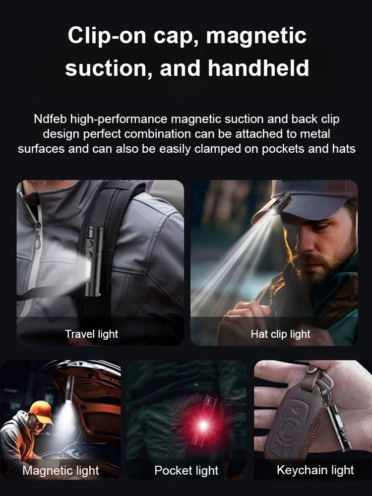 Multifunctional Mini Aluminum Alloy Flashlight