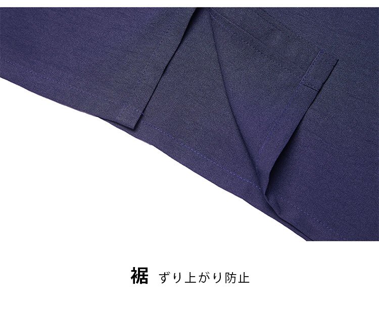 上品なデザインの綿麻上下セット