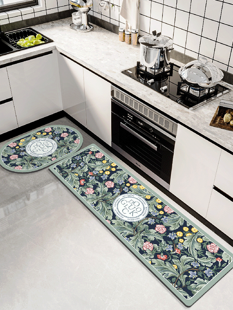 Chłonna mata podłogowa w amerykańskim stylu retro