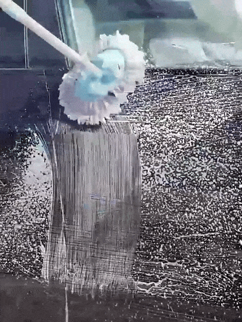 【100％省力】洗車モップ