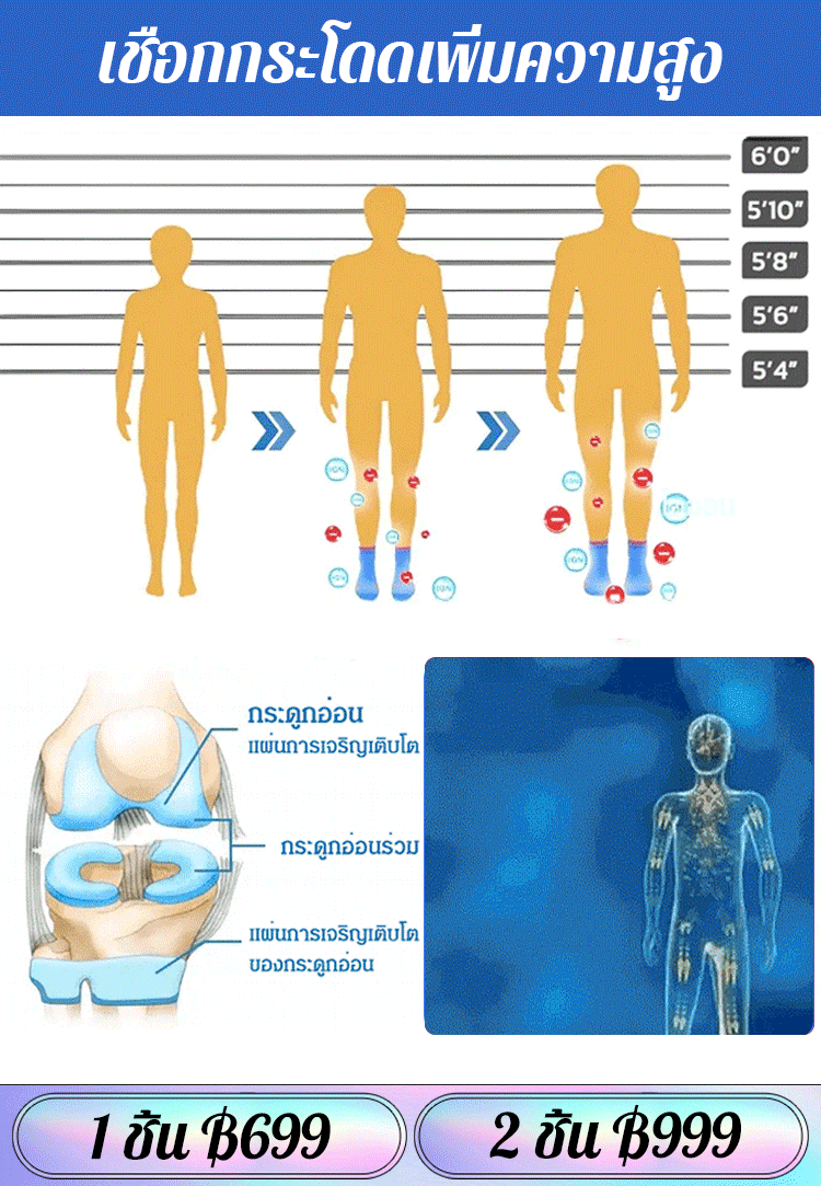 เชือกกระโดดเพิ่มความสูง ชาร์จไฟได้ แสงไฟหลากสี