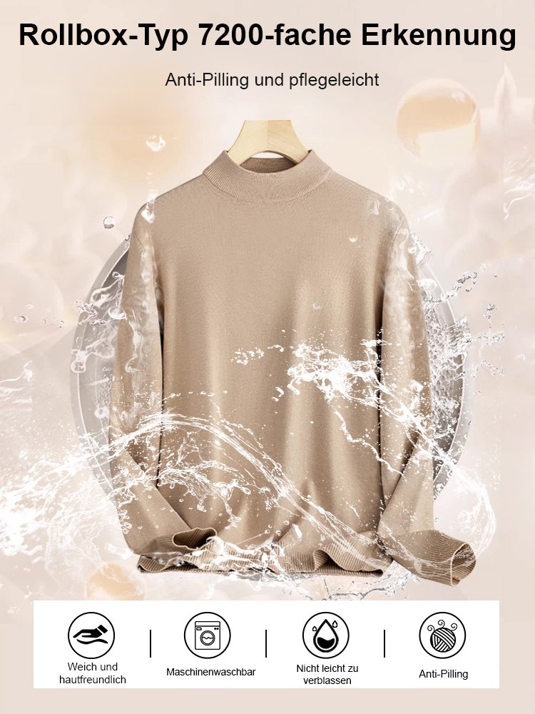 Herren Strickpullover mit Fleece und extra dick