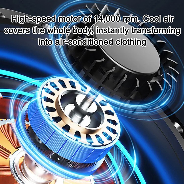 Outdoor portable waist-mounted fan