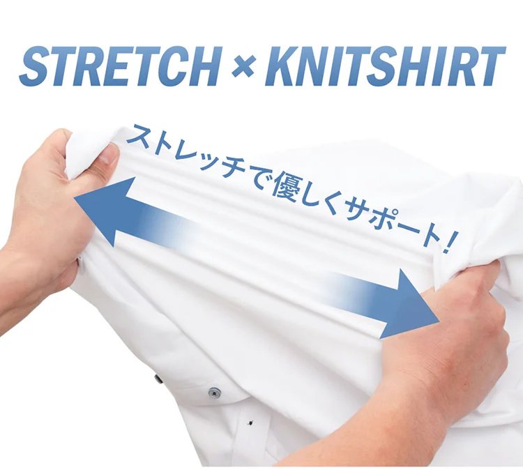 吸汗速乾機能付きメンズポロシャツのアップ写真