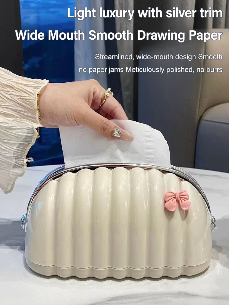 Light Luxury Shell Spring Tissue Box