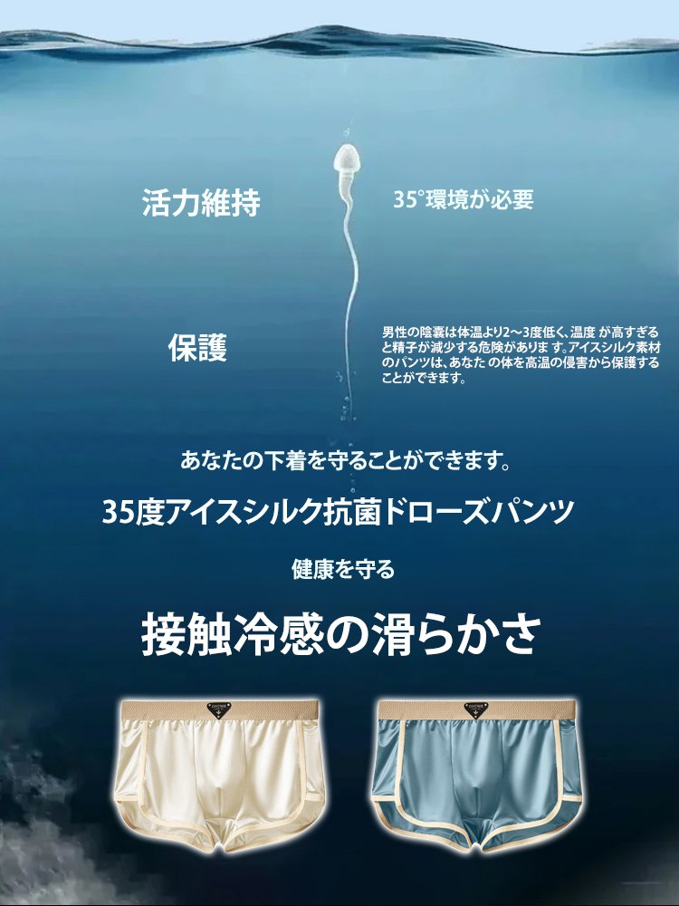 【10A抗菌】マルベリーシルク高級メンズ下着