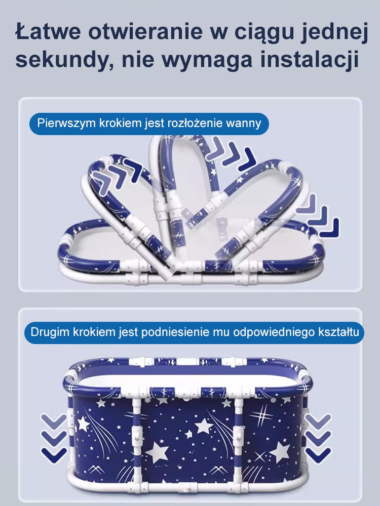 [Niezbędny przedmiot w domu i w podróży] Składana wanna