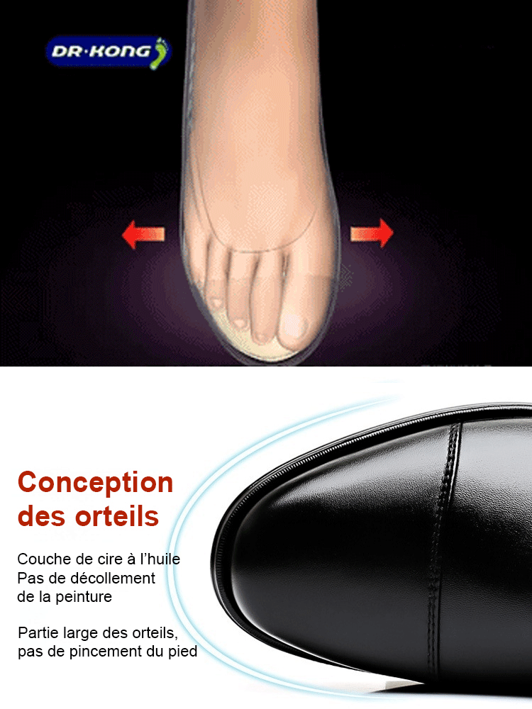 Chaussures d'affaires en cuir Oxford pour hommes