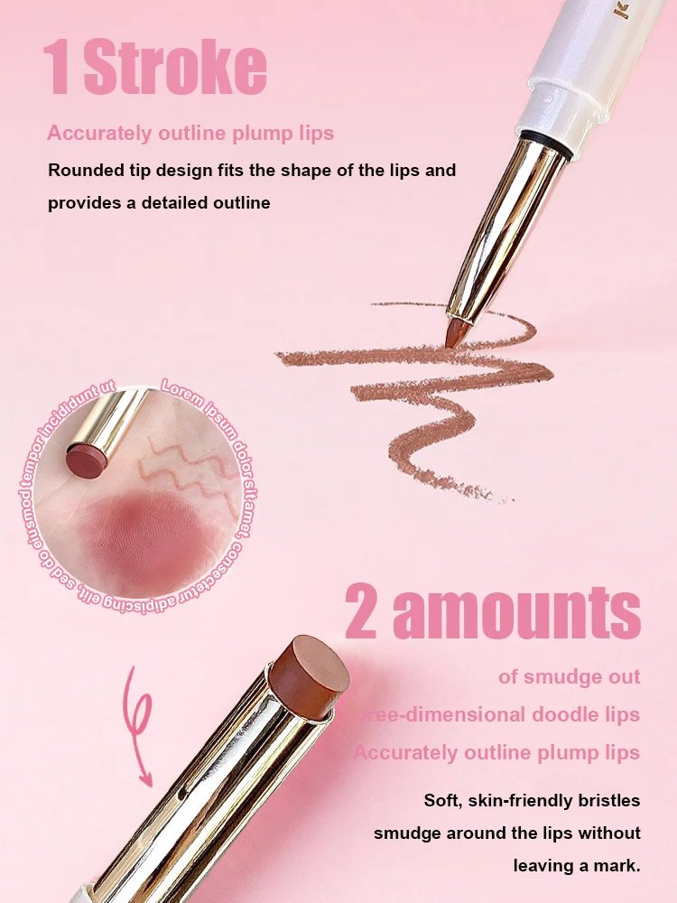 Kakashow soft mist double-head lip liner