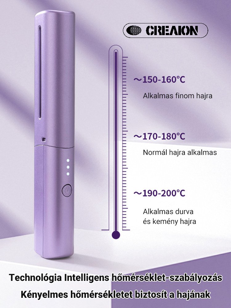 Negatív ionos hajkiegyenesítő, amely nem károsítja a hajat