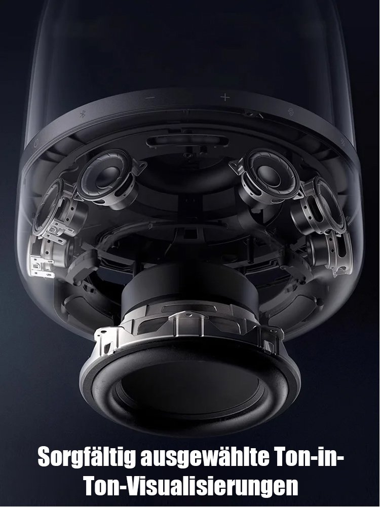 Schwarz-goldener schillernder Kristalllautsprecher