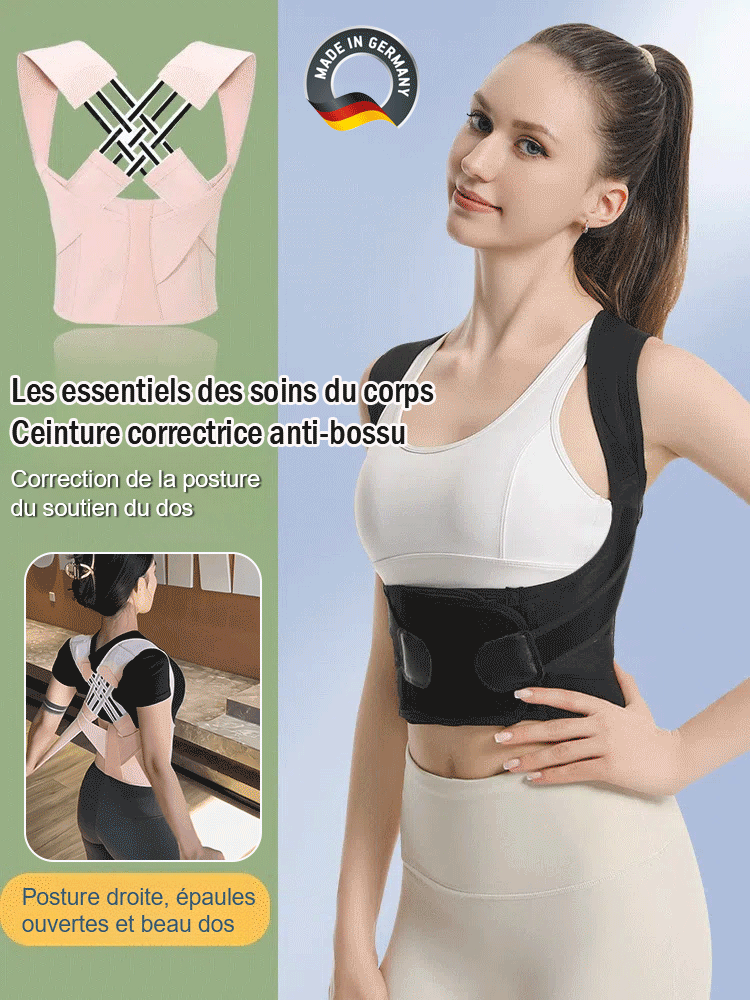 Ceinture correctrice anti-bossu indispensable pour les soins du corps