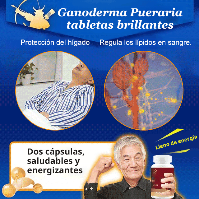 【Protección del hígado y reducción de lípidos】Tabletas de Pueraria y Ganoderma