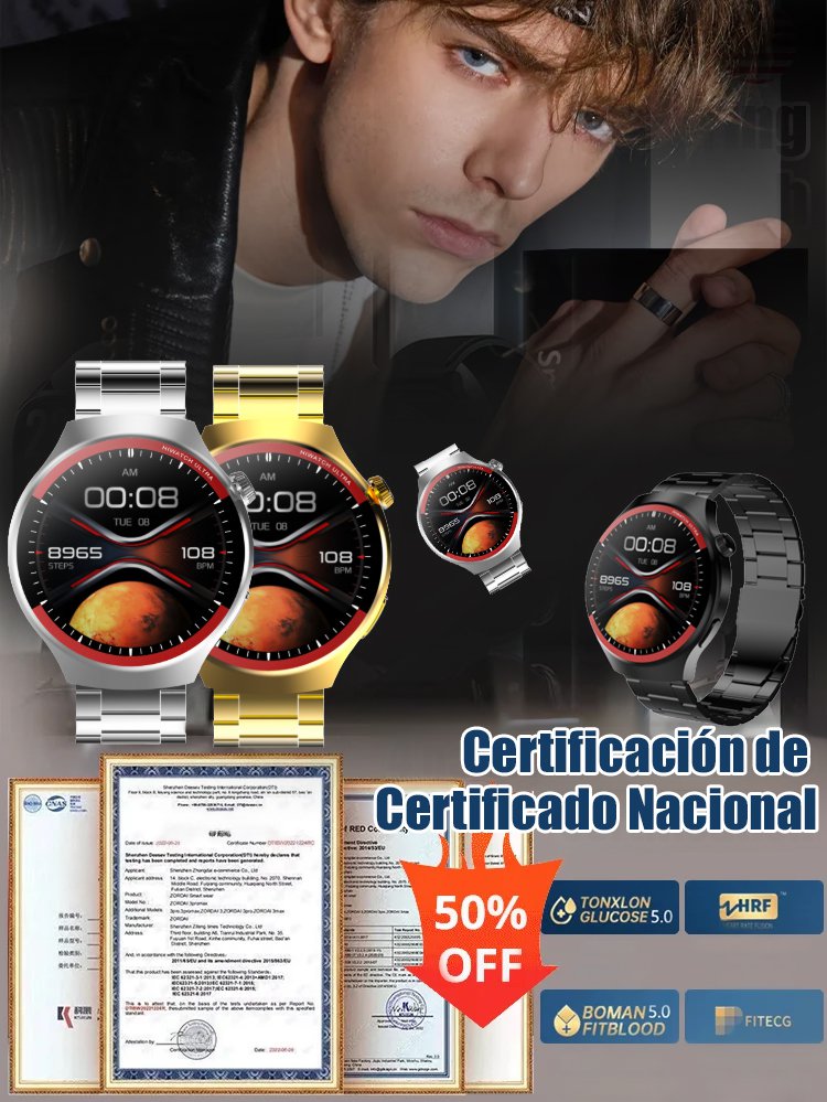 WATCH4PRO Exploración Espacial Reloj Inteligente de Pantalla Redonda