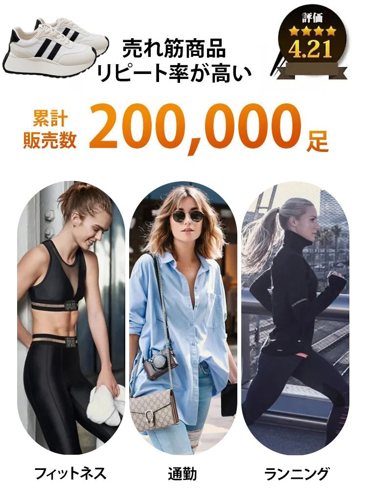 身長アップ厚底スニーカー