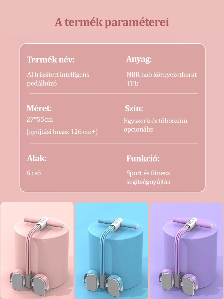 AI frissített intelligens pedálhúzó