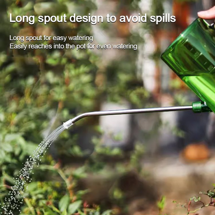 Stainless Steel Long Spout Watering Can for Home Gardening