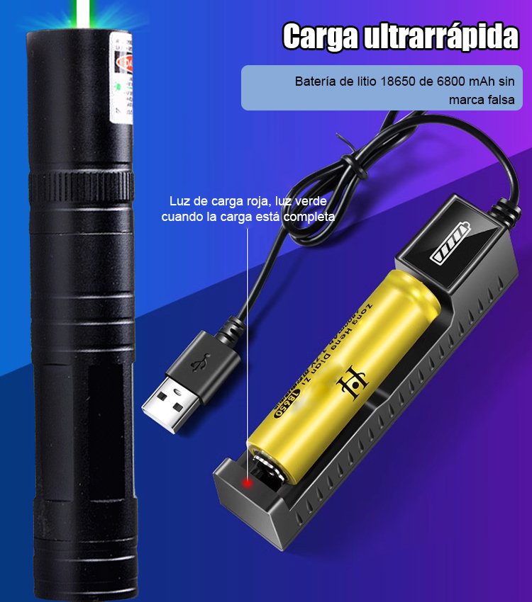 Luz láser de punto único rojo y verde