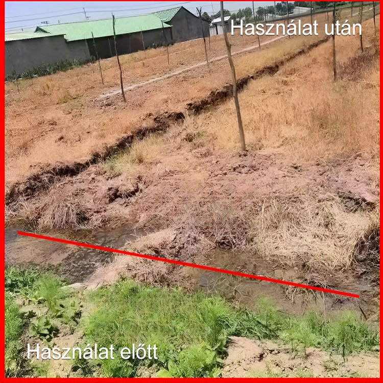 Oxamidofosz gyomirtó szer magas koncentrációja