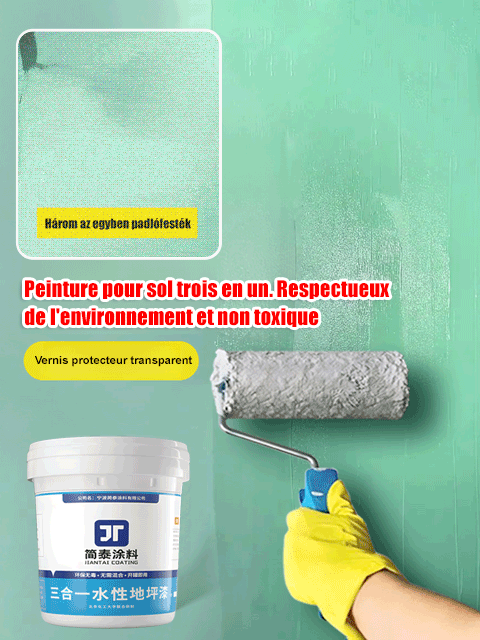 Peinture pour sol 3-en-1 non toxique et écologique