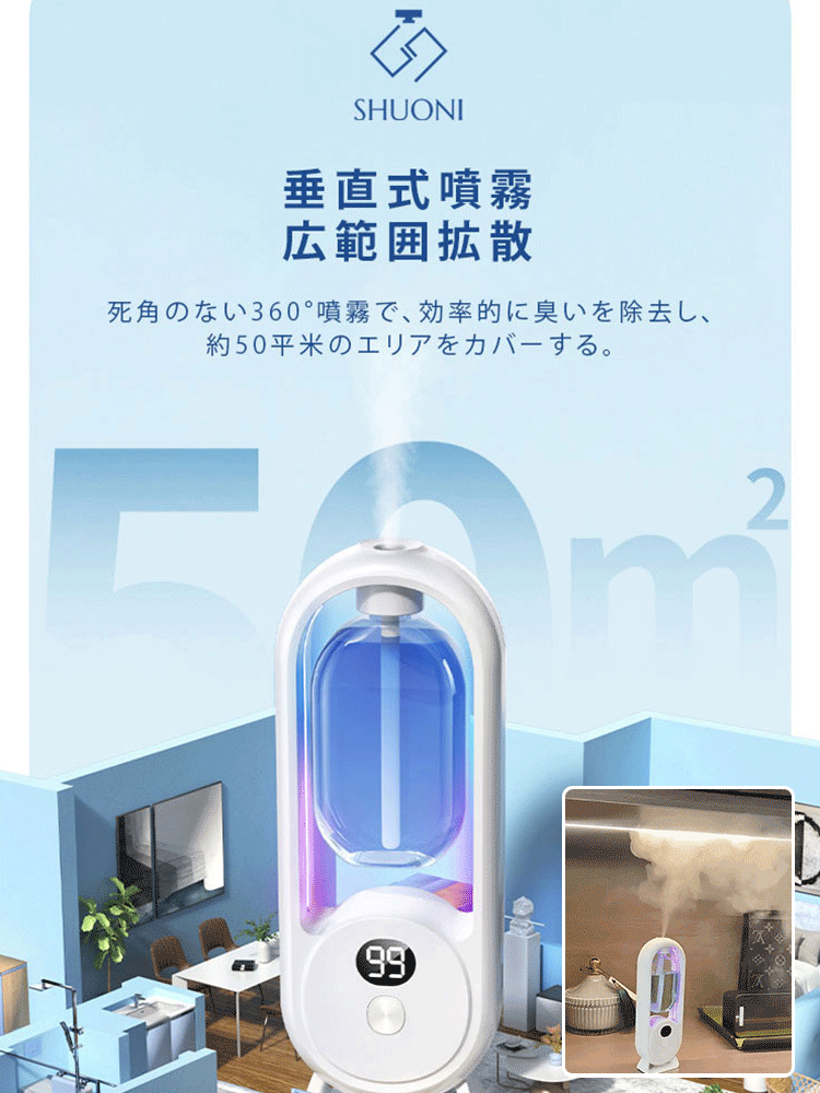 家庭用ワイヤレスリードディフューザー
