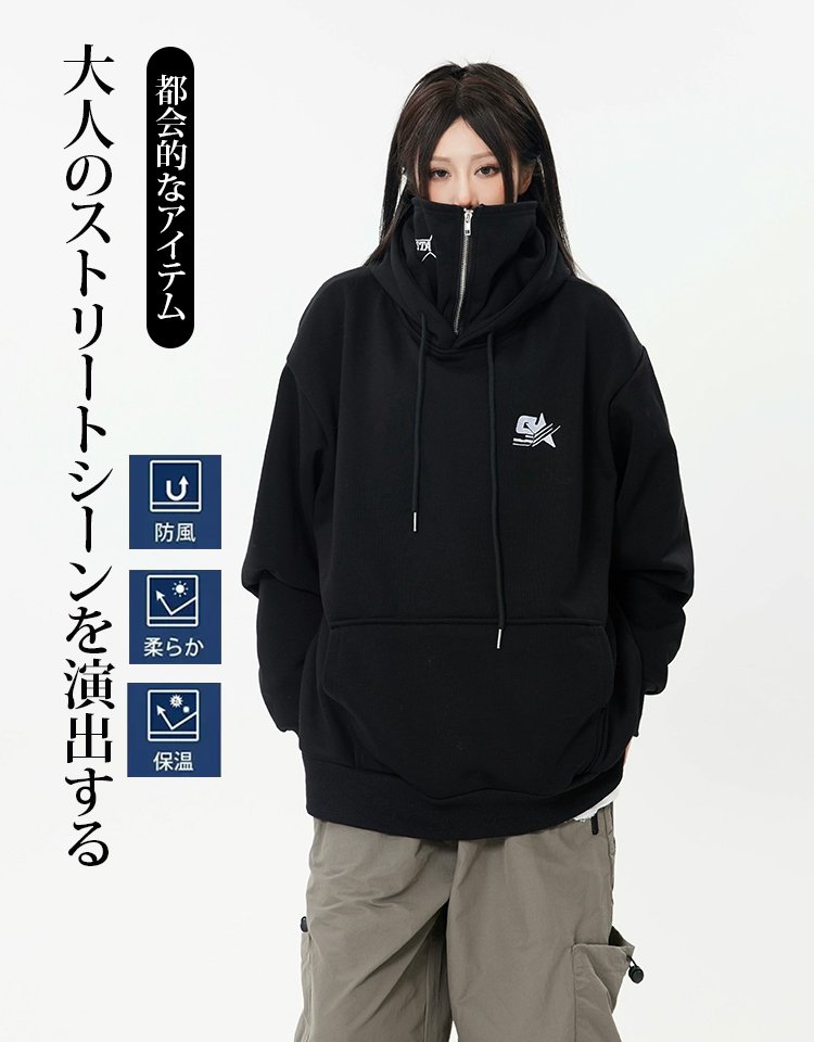 アメリカンオーバーサイズスウェットパーカー