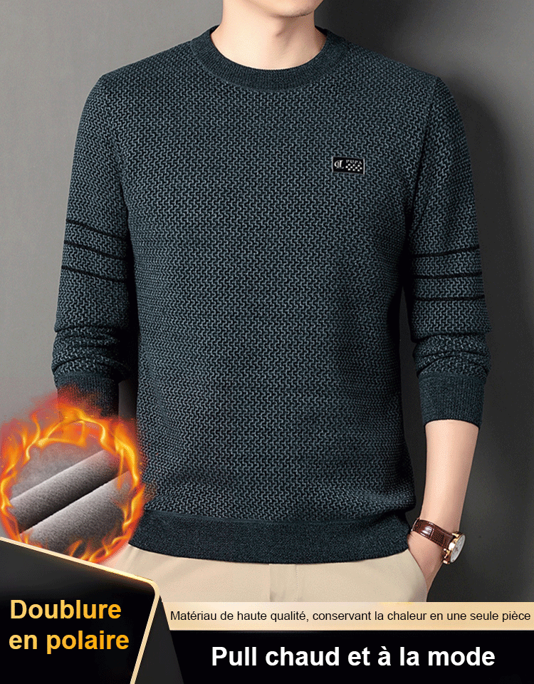 Pull chaud Ferret à col rond pour hommes