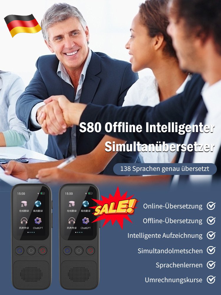 S80 Offline Intelligenter Simultanübersetzer
