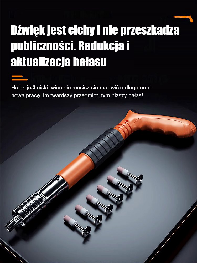 Ręczna gwoździarka z tłumikiem