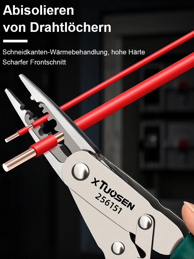 Multifunktionale umwandelbare Abisolierzange