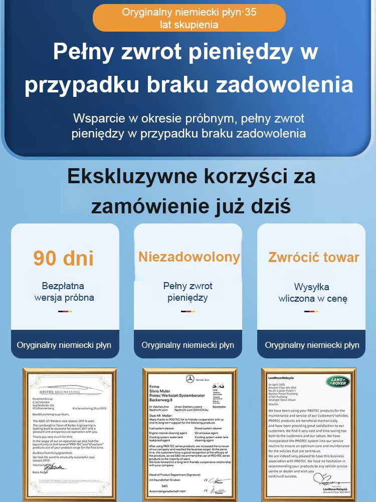  Powłoka ochronna Mercedes-Benz 4S: super czyszczenie i ochrona