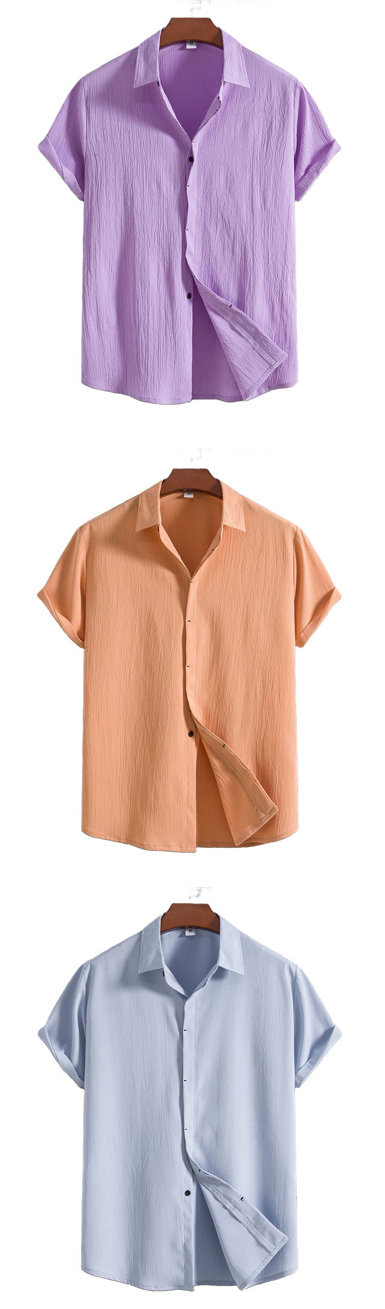 様々なコーディネートに合う綿麻シャツ