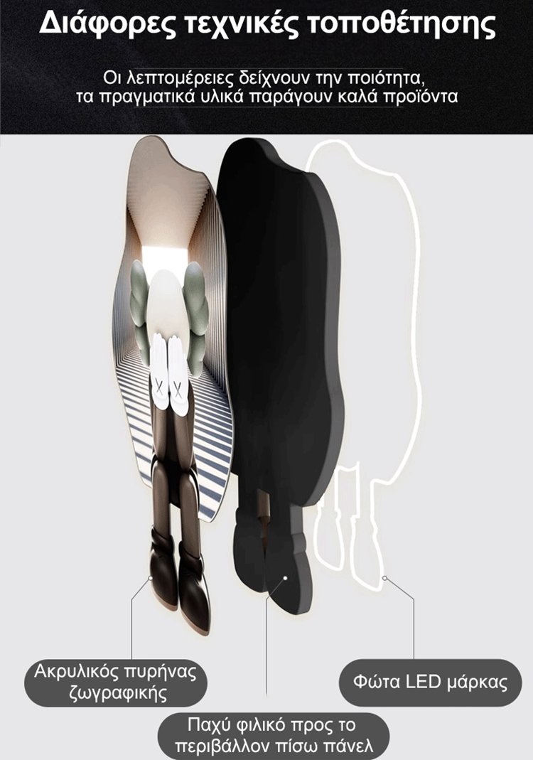 Ρολόι με αθόρυβο διακοσμητικό πίνακα με αρκουδάκι