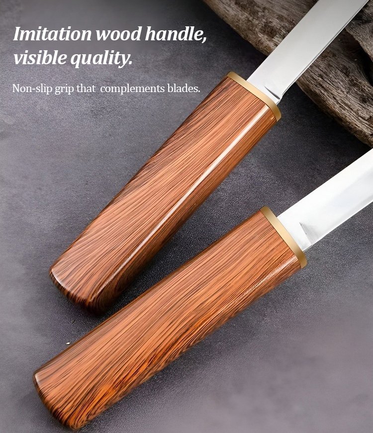 Dragon Phoenix Double Edged Kitchen Knife