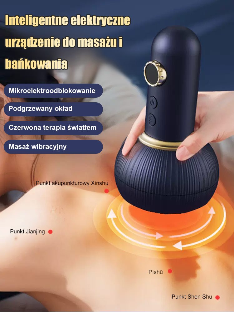 Bez wysiłku super wygodnie Elektryczna szczotka do masażu i bańki