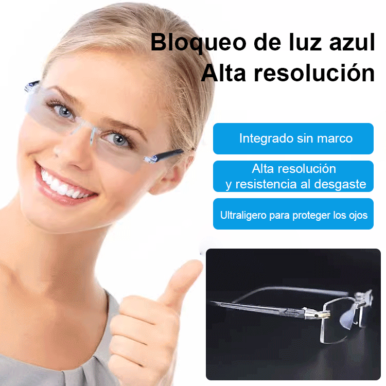 Gafas de lectura a prueba de radiación con tecnología negra