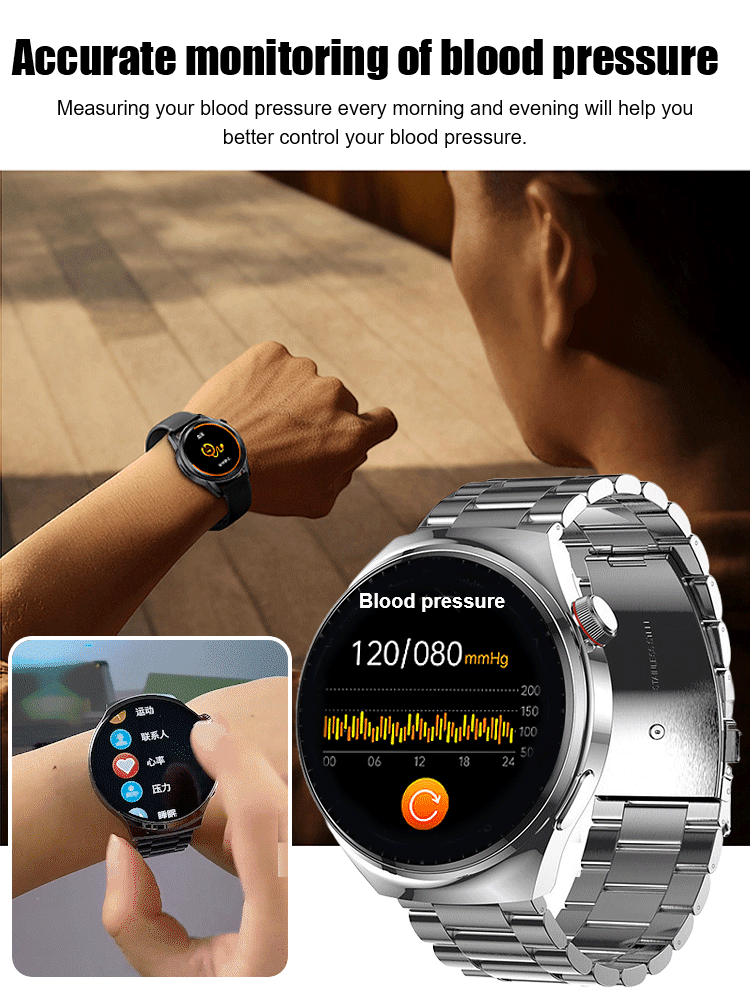 Steel strap Watch4 Pro blood sugar watch