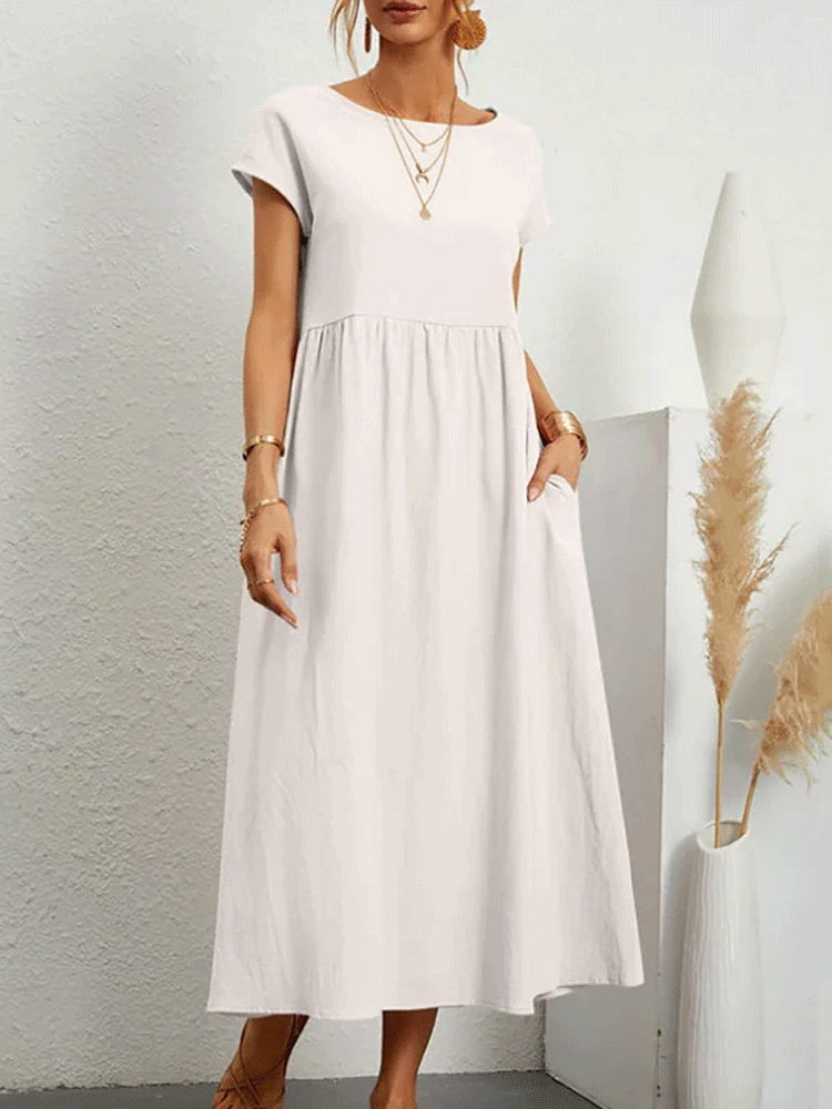 Női pamut és vászon ruha